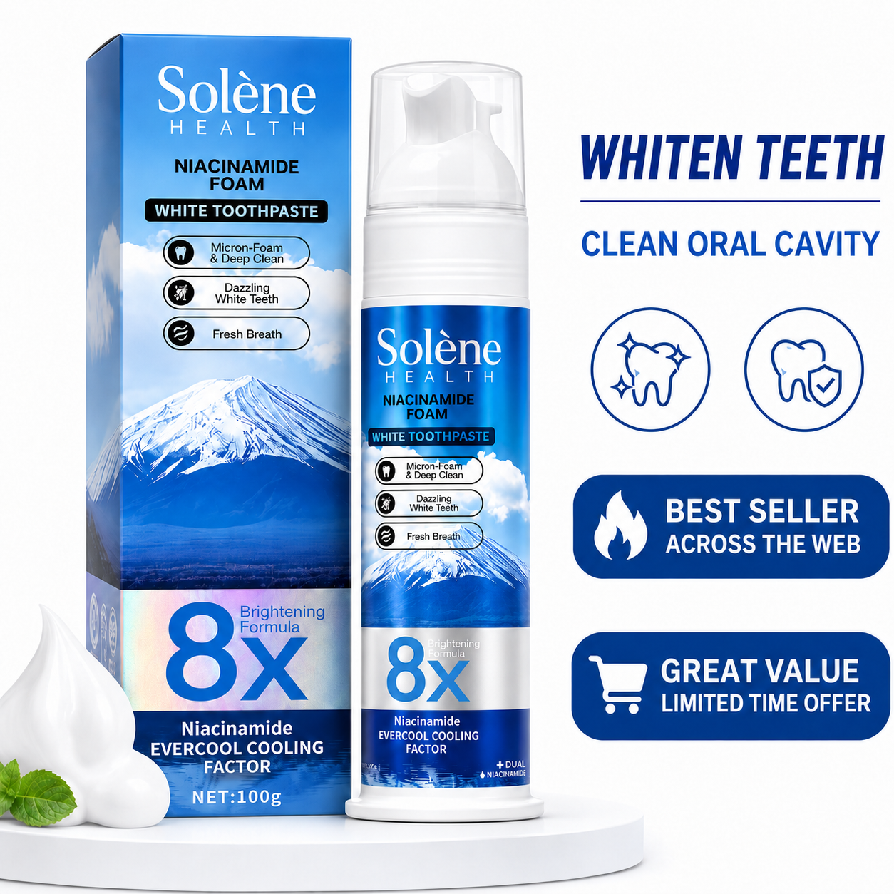 Niacinamide + Charcoal Whitening Toothpaste