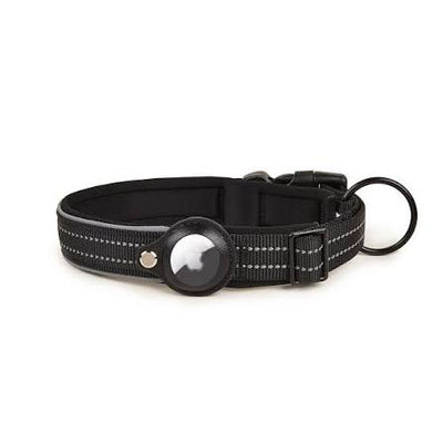 Collar de perro premium con soporte para rastreador